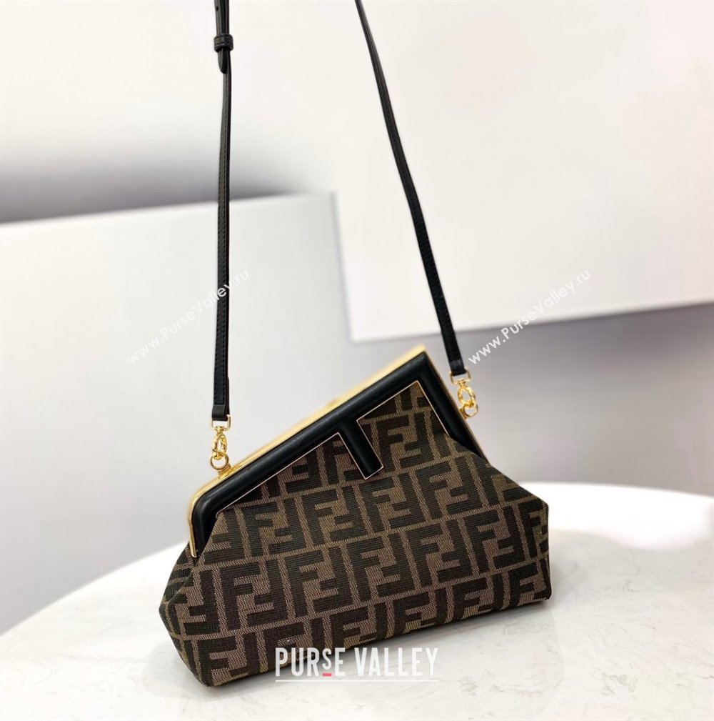 Fendi First Small FF Canvas Bag Black 2021 80018M (CL-21101847)