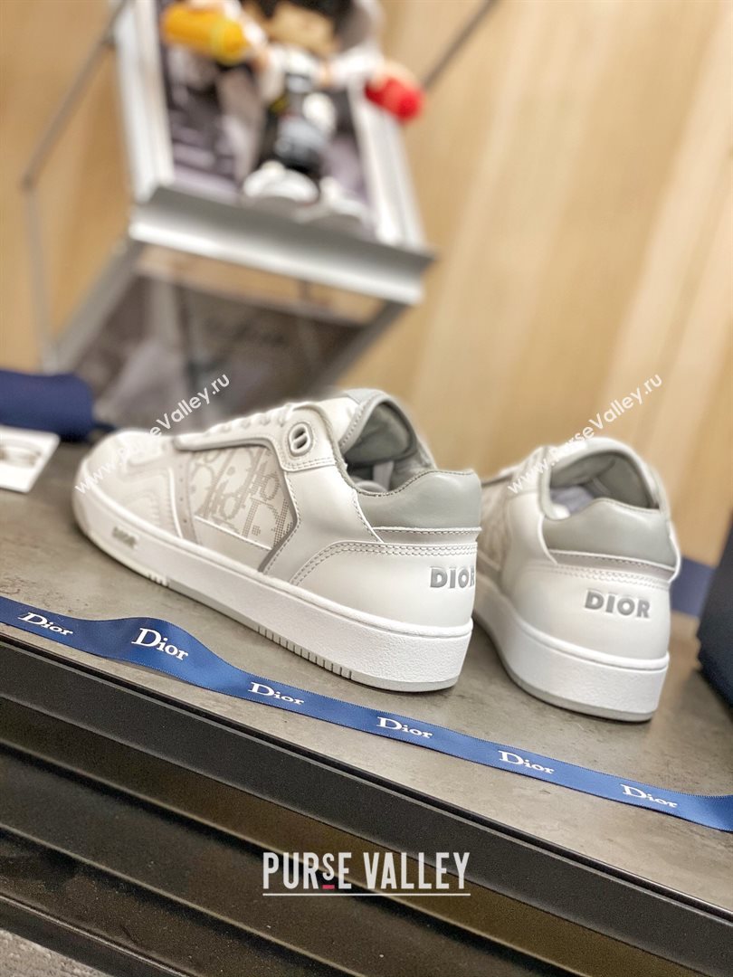 Dior B27 Low-Top Sneakers in White and Grey Calfskin 2020 (For Women and Men) (MD-20120340)