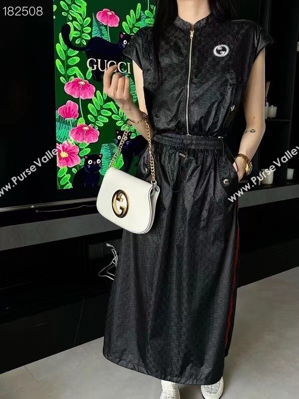 Gucci GG Top and Skirt G6520 Black 2024 (Q-24060520)