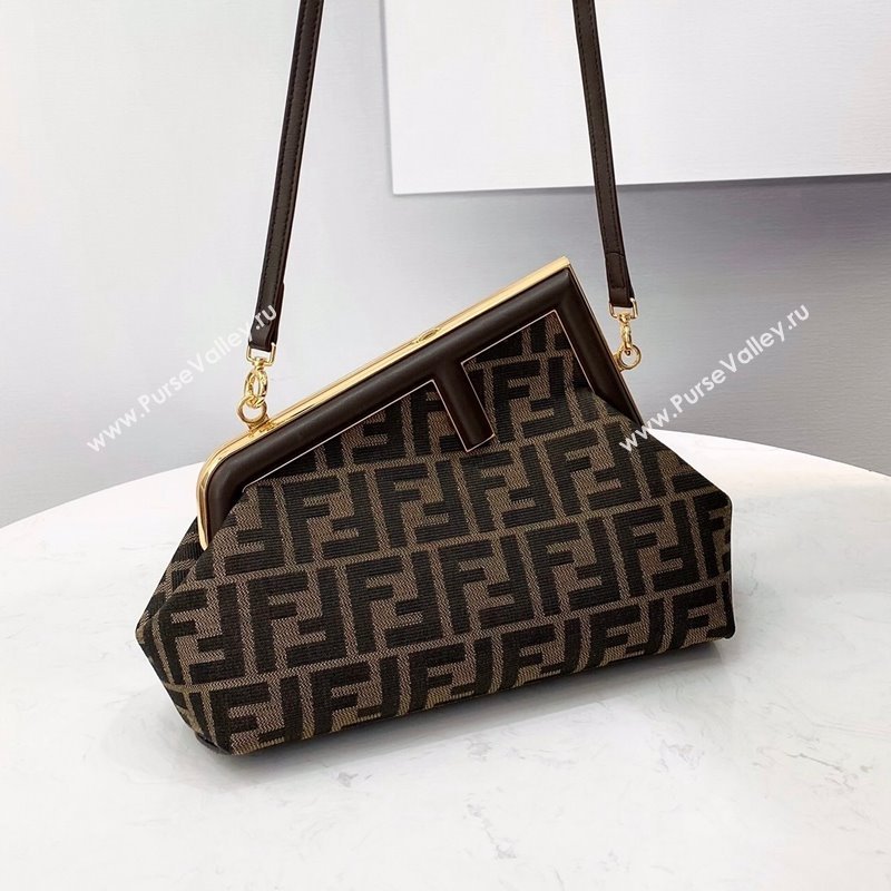 Fendi First Small FF Canvas Bag Coffee Brown 2021 80018M (CL-21101846)