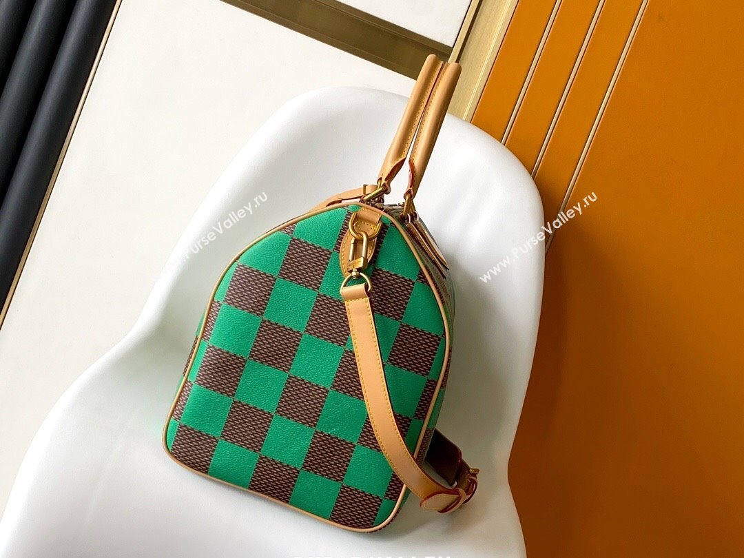 Louis Vuitton Speedy 40 Bandouliere Damier Pop in Damier Pop Coated Canvas N40579 Green 2024 (K-24072507)