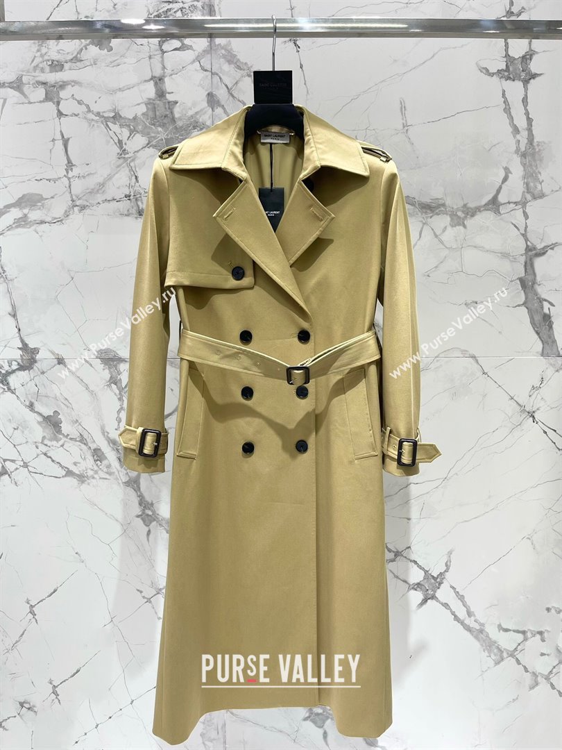 Saint Laurent Trench Coat S91909 Khaki 2024 (Q-24091909)