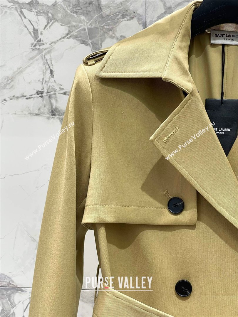 Saint Laurent Trench Coat S91909 Khaki 2024 (Q-24091909)