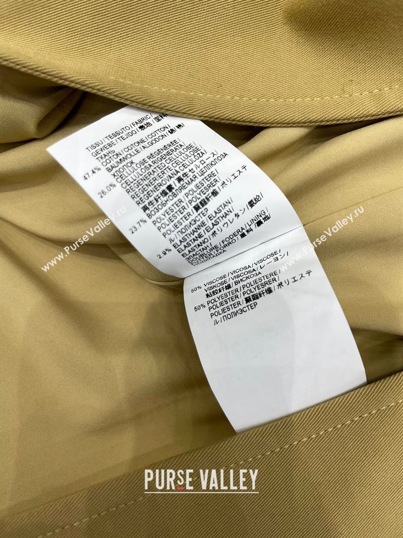 Saint Laurent Trench Coat S91909 Khaki 2024 (Q-24091909)
