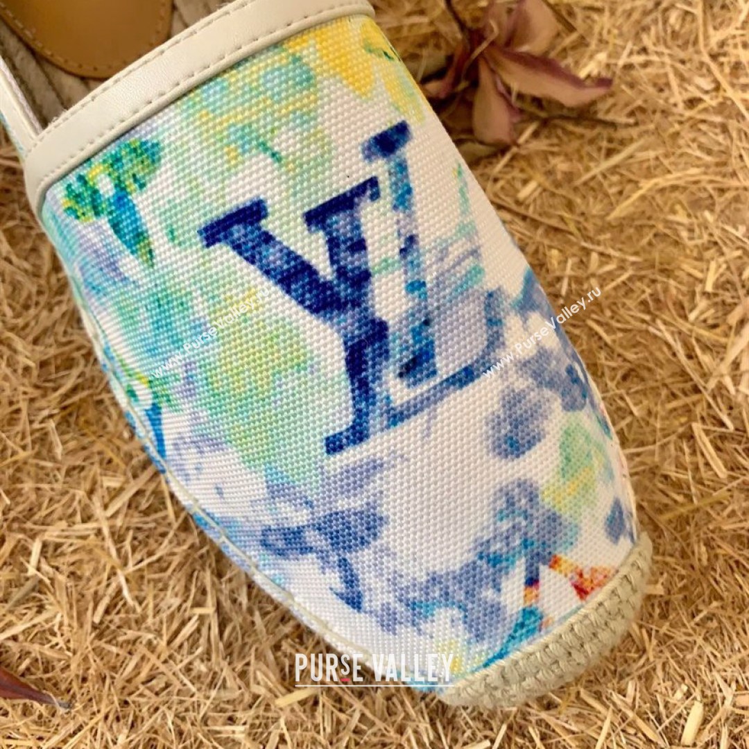 Louis Vuitton Watercolor Denim Espadrilles Blue 2021 (HB-21081260)