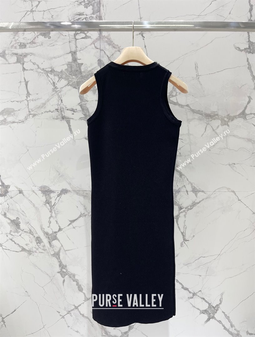 Miu Miu Crystal Knit Dress M6522 Black 2024 (Q-24060522)