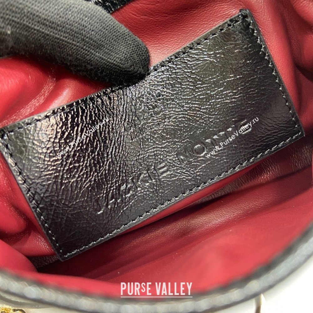 Gucci Jackie Notte Mini Bag in Patent Leather ‎782889 Black 2024 (XLU-24041110 )