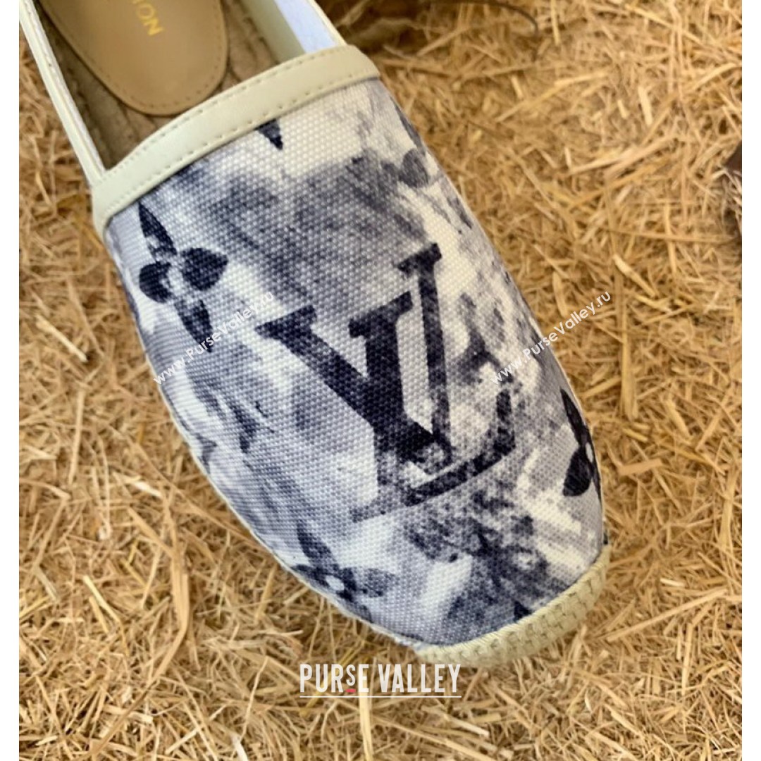 Louis Vuitton Watercolor Denim Espadrilles White/Black 2021 (HB-21081261)