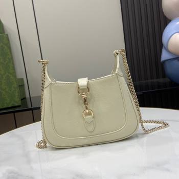 Gucci Jackie Notte Mini Bag in Patent Leather ‎782889 Ivory 2024 (XLU-24041113)