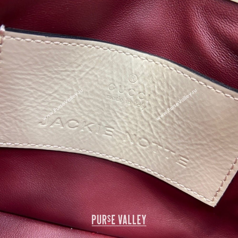 Gucci Jackie Notte Mini Bag in Patent Leather ‎782889 Ivory 2024 (XLU-24041113)