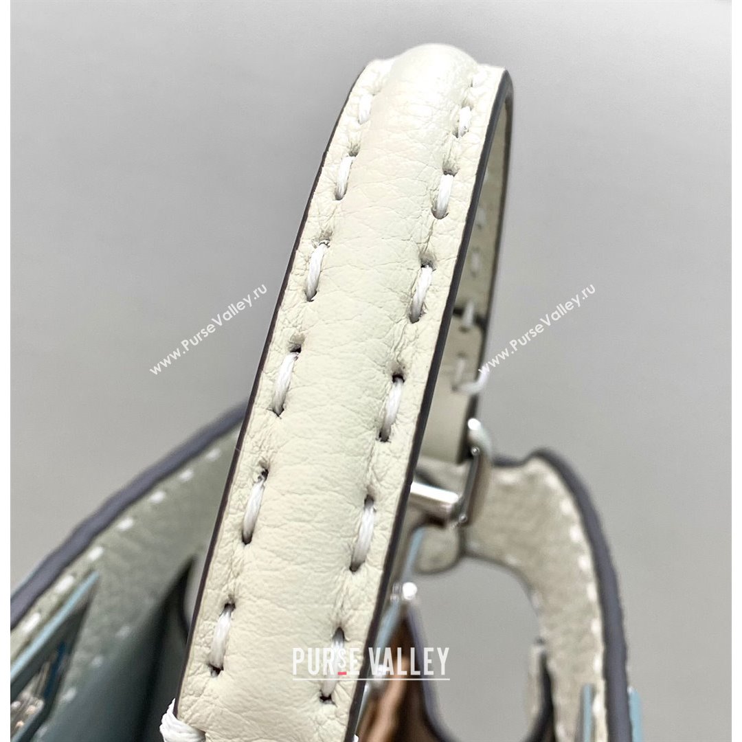 Fendi Peekaboo ISeeU Small Selleria Bag in Grained Calfskin White 2021 (CL-21090636)