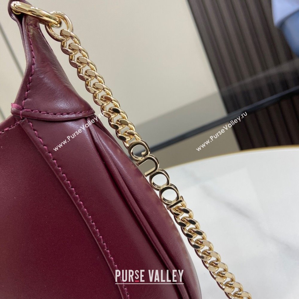 Gucci Jackie Notte Mini Bag in Smooth Leather ‎782889 Burgundy 2024 (XLU-24041114)