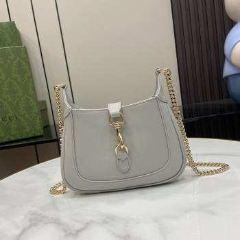Gucci Jackie Notte Mini Bag in Smooth Leather ‎782889 Grey 2024 (XLU-24041116)