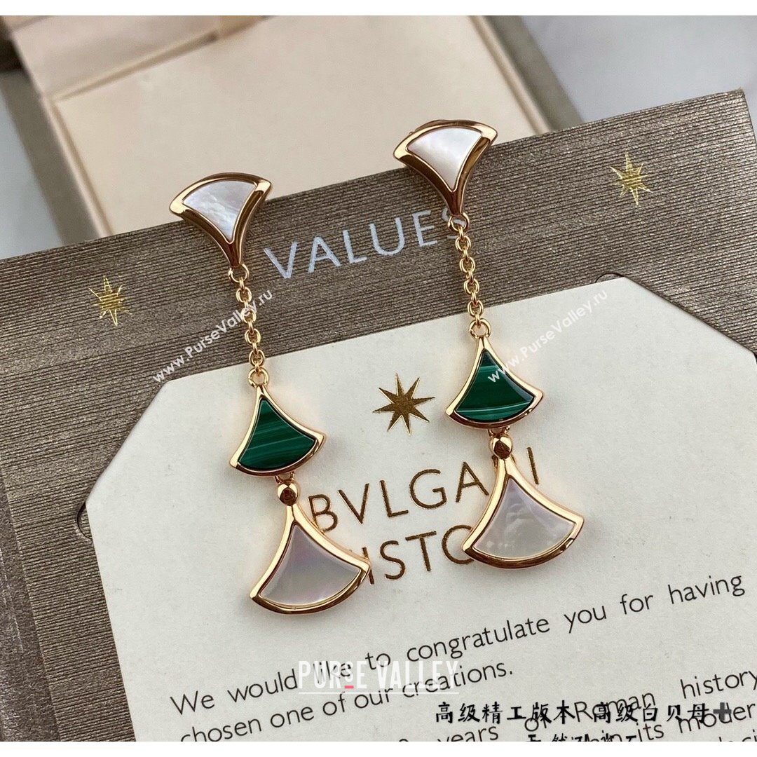 Bvlgari DIVAS’ DREAM Earrings BE69 Green 2021 (MLD-210902061)