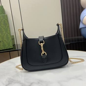 Gucci Jackie Notte Mini Bag in Smooth Leather ‎782889 Black 2024 (XLU-24041117)