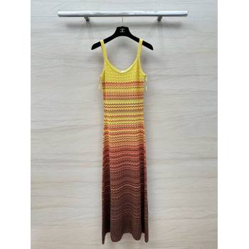 Sandro Knit Dress S6522 Yellow 2024 (Q-24060523)