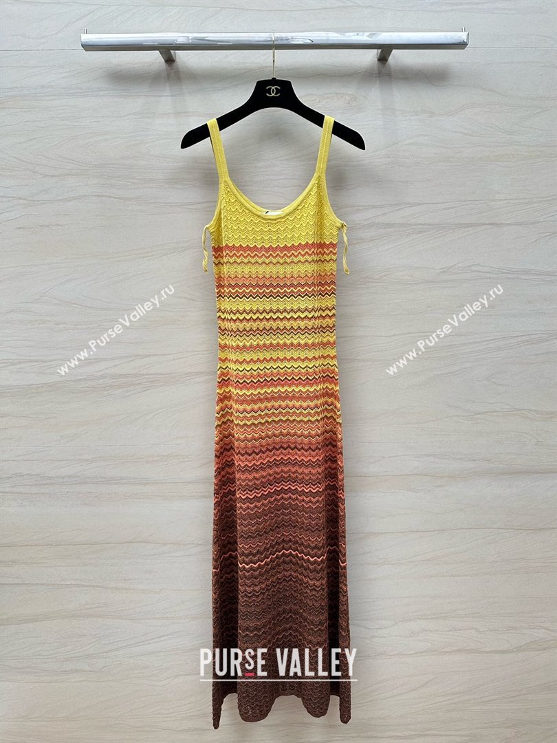 Sandro Knit Dress S6522 Yellow 2024 (Q-24060523)