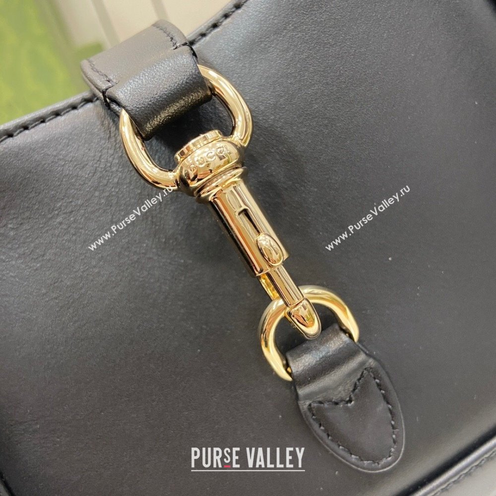 Gucci Jackie Notte Mini Bag in Smooth Leather ‎782889 Black 2024 (XLU-24041117)