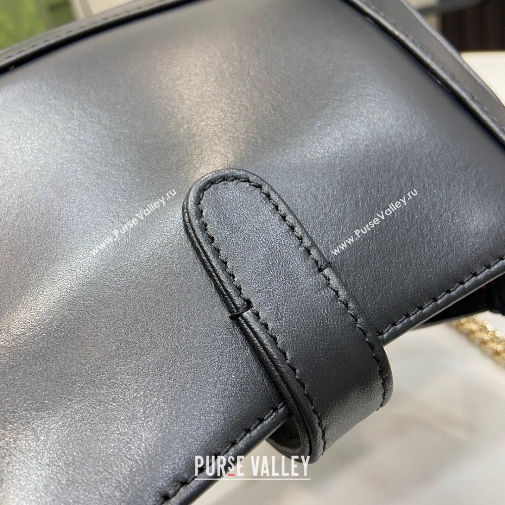 Gucci Jackie Notte Mini Bag in Smooth Leather ‎782889 Black 2024 (XLU-24041117)