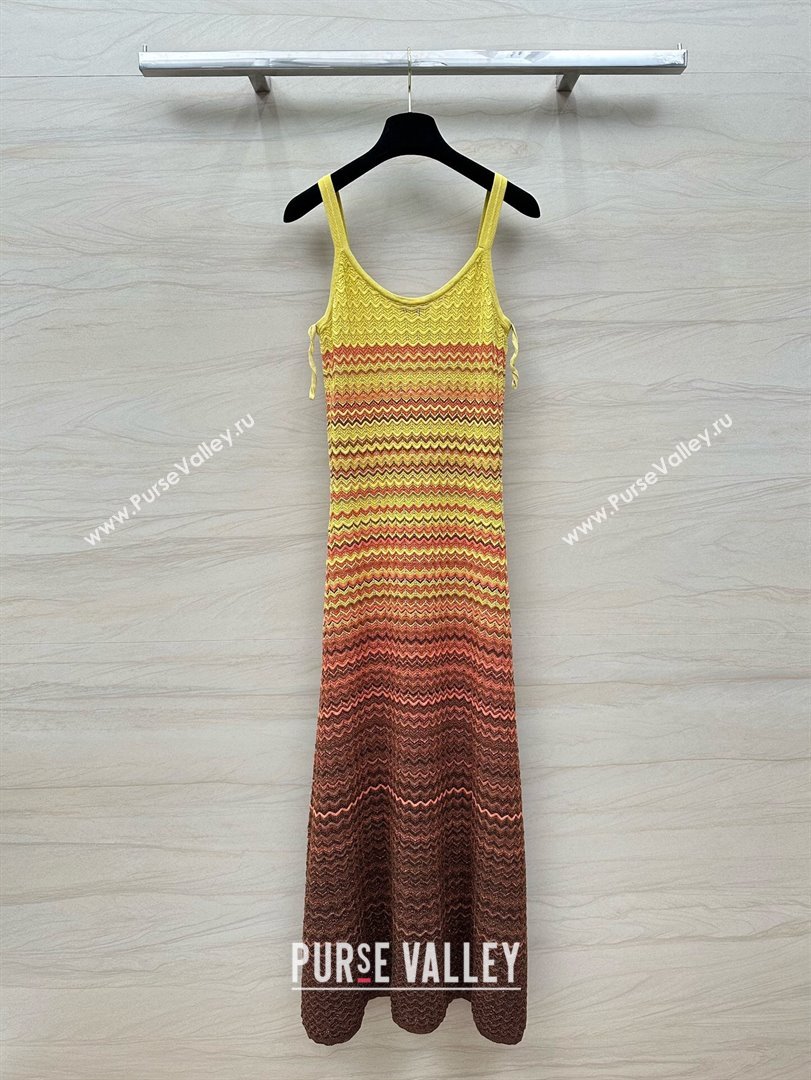 Sandro Knit Dress S6522 Yellow 2024 (Q-24060523)