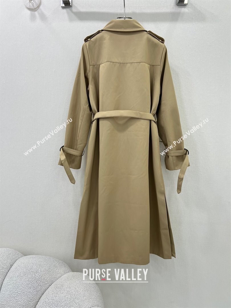 Burberry Trench Coat with Belt F91914 Khaki 2024 (Q-24091914)