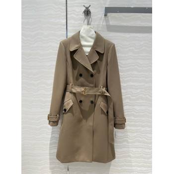 Dior Wool Coat D91915 Brown 2024 (Q-24091915)