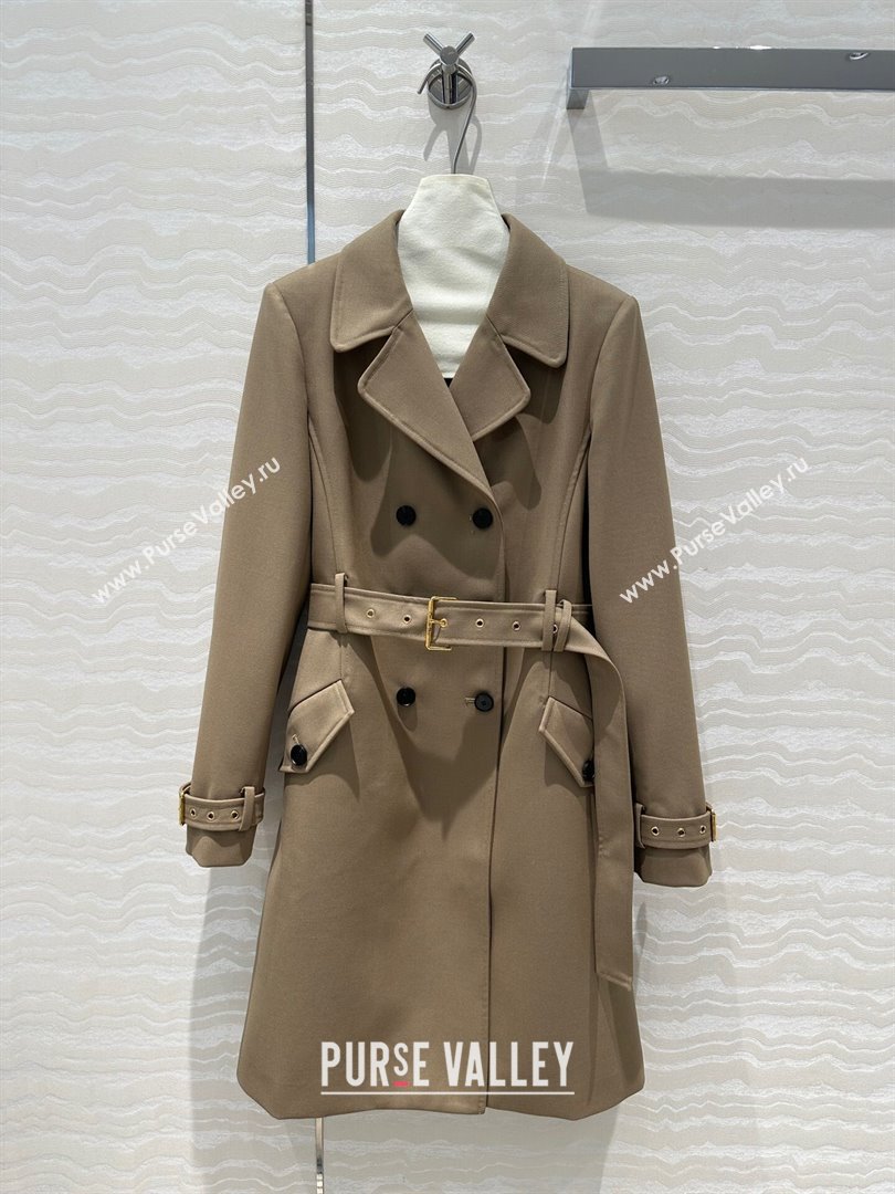 Dior Wool Coat D91915 Brown 2024 (Q-24091915)