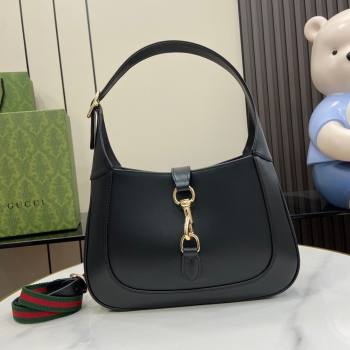 Gucci Jackie Small Shoulder Bag in Smooth Leather 782849 Black 2024 (XLU-24041118)