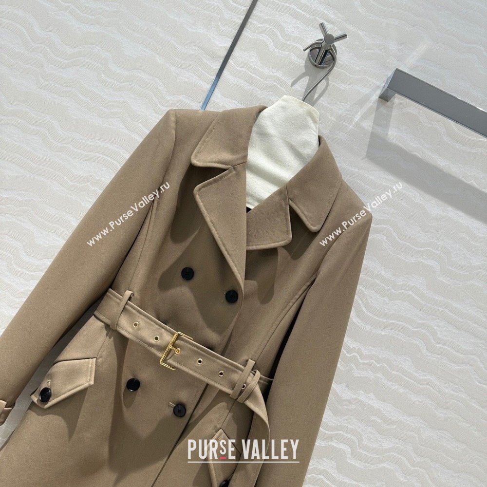 Dior Wool Coat D91915 Brown 2024 (Q-24091915)