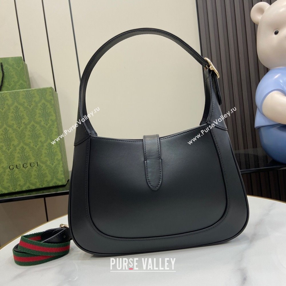Gucci Jackie Small Shoulder Bag in Smooth Leather 782849 Black 2024 (XLU-24041118)