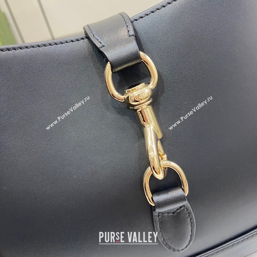 Gucci Jackie Small Shoulder Bag in Smooth Leather 782849 Black 2024 (XLU-24041118)