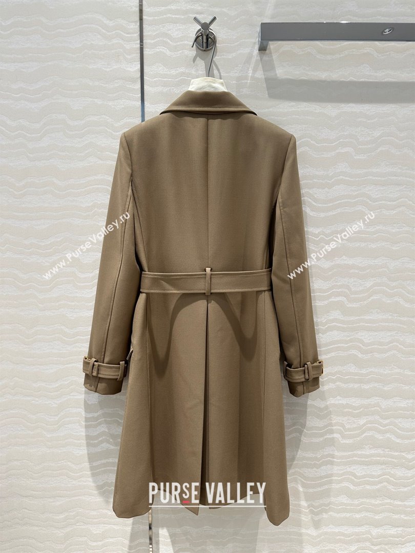 Dior Wool Coat D91915 Brown 2024 (Q-24091915)