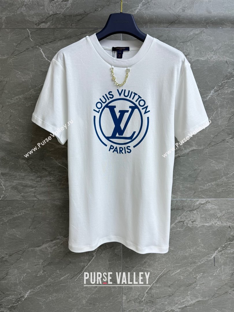 Louis Vuitton Cotton T-shirt LV6608 White 2024 (Q-24060608)