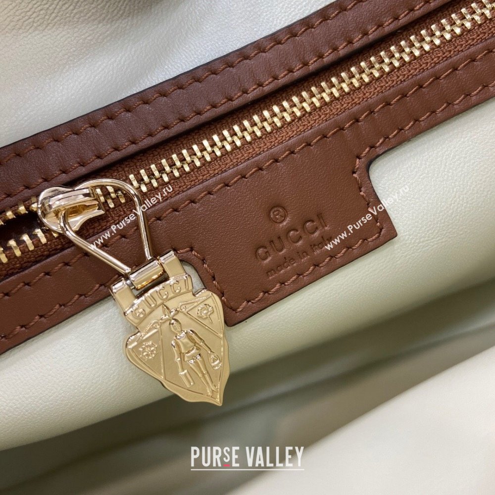 Gucci Jackie Small Shoulder Bag in Smooth Leather 782849 Brown 2024 (XLU-24041119)