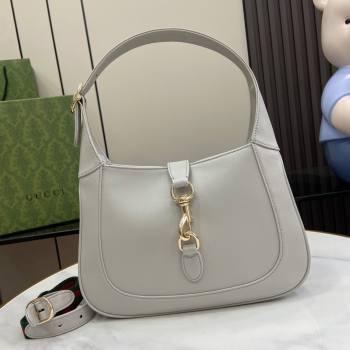 Gucci Jackie Small Shoulder Bag in Smooth Leather 782849 Grey 2024 (XLU-24041121)