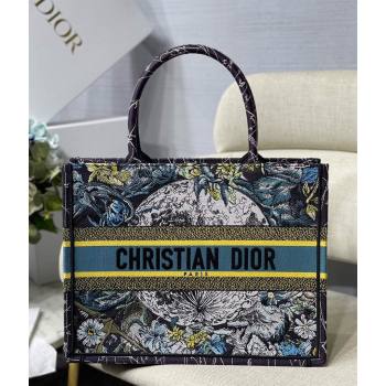 Dior Small Book Tote Bag in Blue Constellation Embroidery 2021 (XXG-21090708)