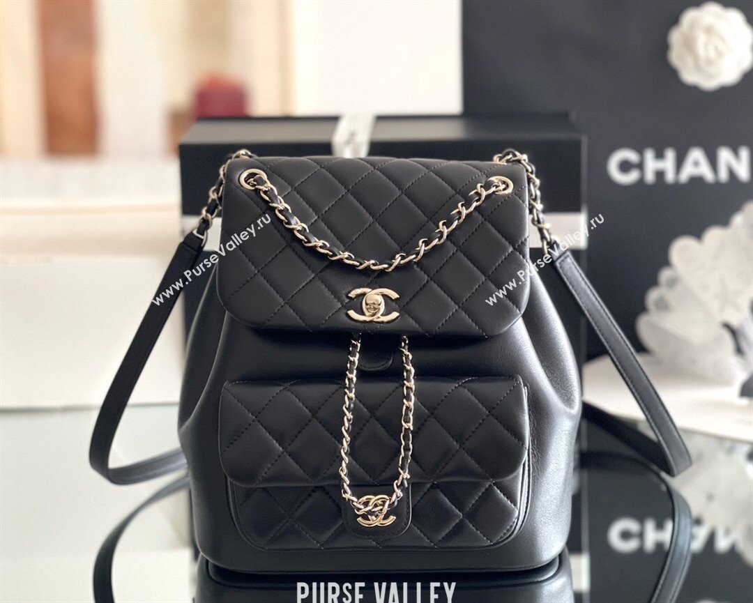 Chanel Calfskin Large Backpack AS2908 Black 2024 Original Quality (MHE-24041603)