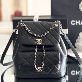 Chanel Calfskin Large Backpack AS2908 Black 2024 Original Quality (MHE-24041603)