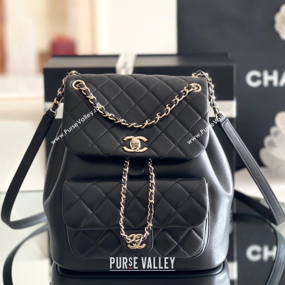Chanel Calfskin Large Backpack AS2908 Black 2024 Original Quality (MHE-24041603)