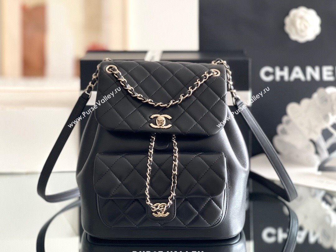 Chanel Calfskin Large Backpack AS2908 Black 2024 Original Quality (MHE-24041603)