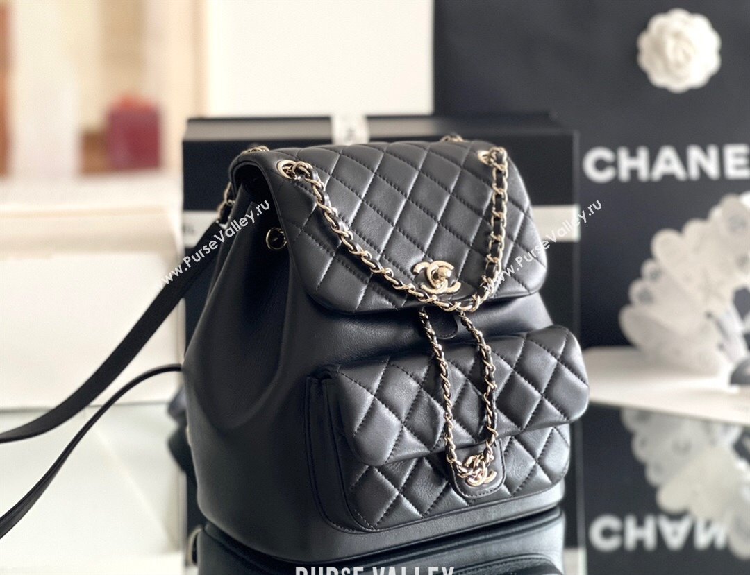 Chanel Calfskin Large Backpack AS2908 Black 2024 Original Quality (MHE-24041603)