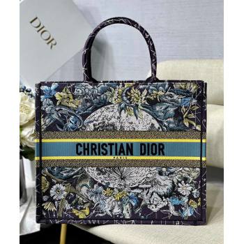 Dior Large Book Tote Bag in Blue Constellation Embroidery 2021 (XXG-21090709)