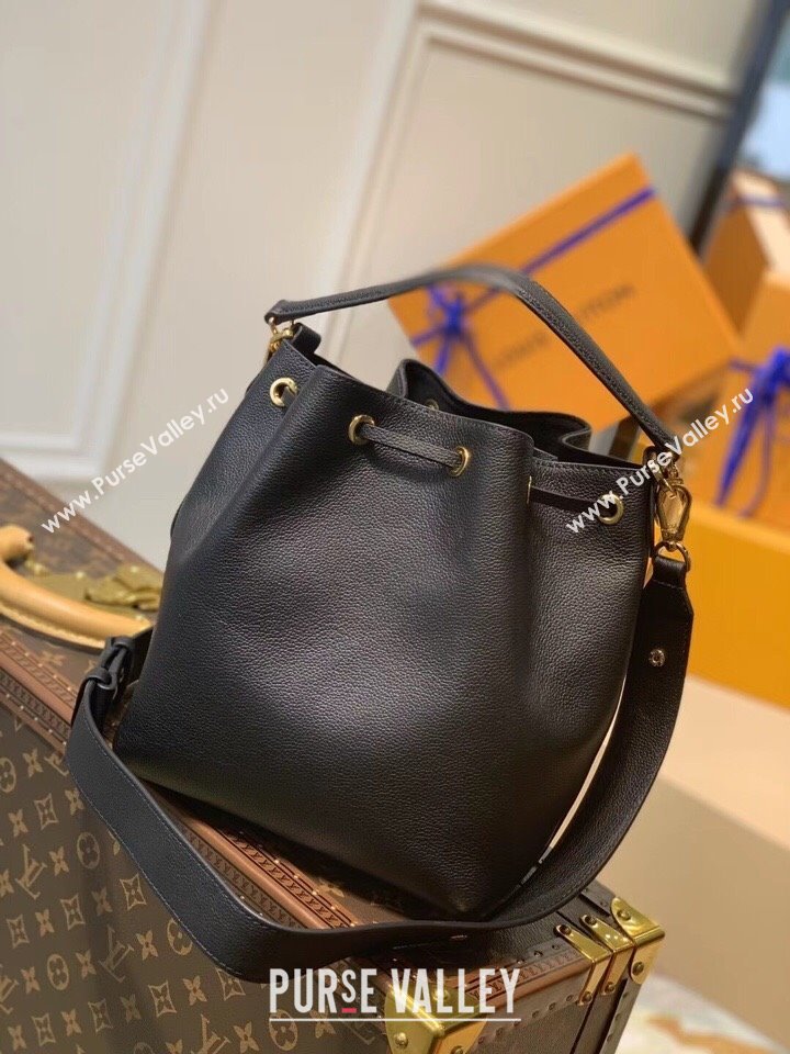Louis Vuitton Leather Lockme Bucket M57687 Black 2025 (KI-250120057)