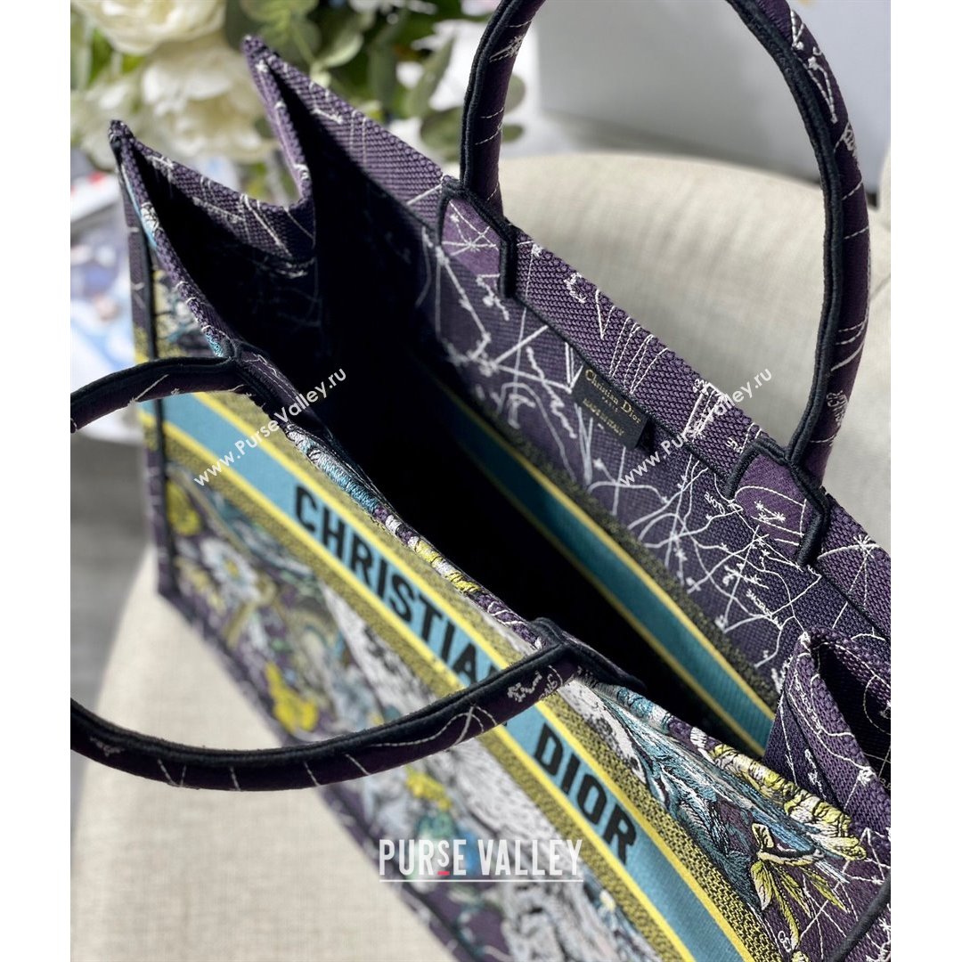Dior Large Book Tote Bag in Blue Constellation Embroidery 2021 (XXG-21090709)
