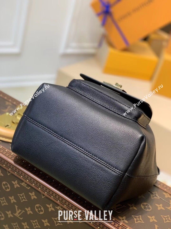 Louis Vuitton Leather Lockme Bucket M57687 Black 2025 (KI-250120057)