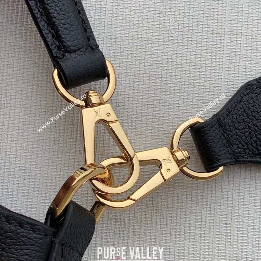 Louis Vuitton Leather Lockme Bucket M57687 Black 2025 (KI-250120057)