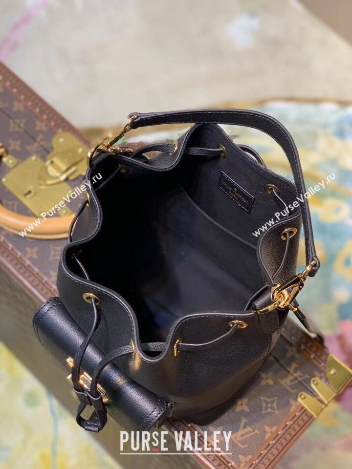 Louis Vuitton Leather Lockme Bucket M57687 Black 2025 (KI-250120057)