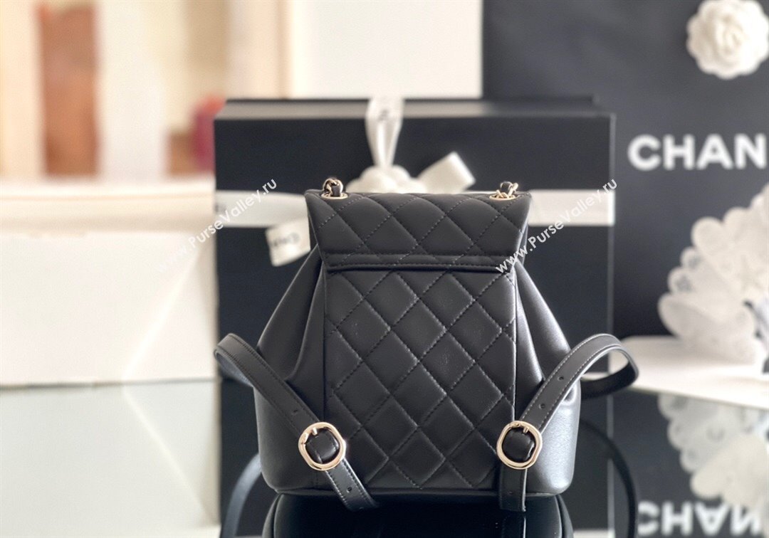 Chanel Calfskin Small Backpack AS2908 Black 2024 Original Quality (MHE-24041604)
