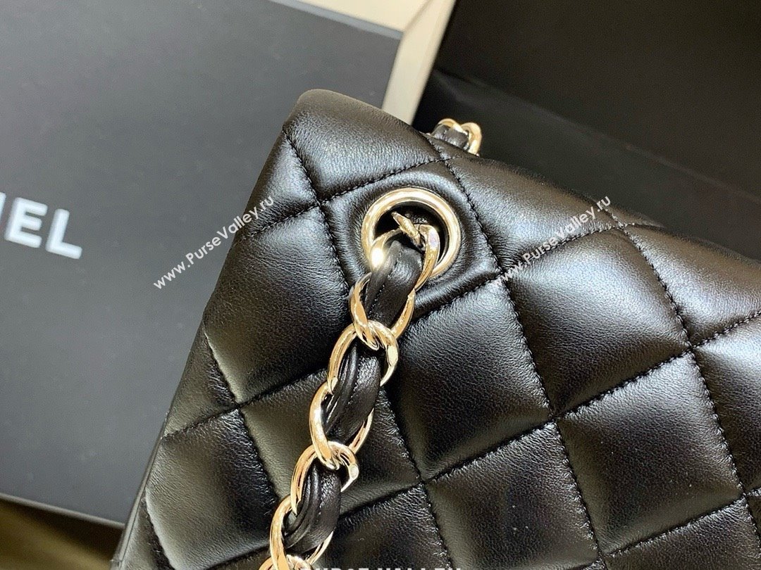 Chanel Original Lambskin Classic Large Flap Bag A58600 Black/Silver 2025 Top Quality (SHUNY-25011102)