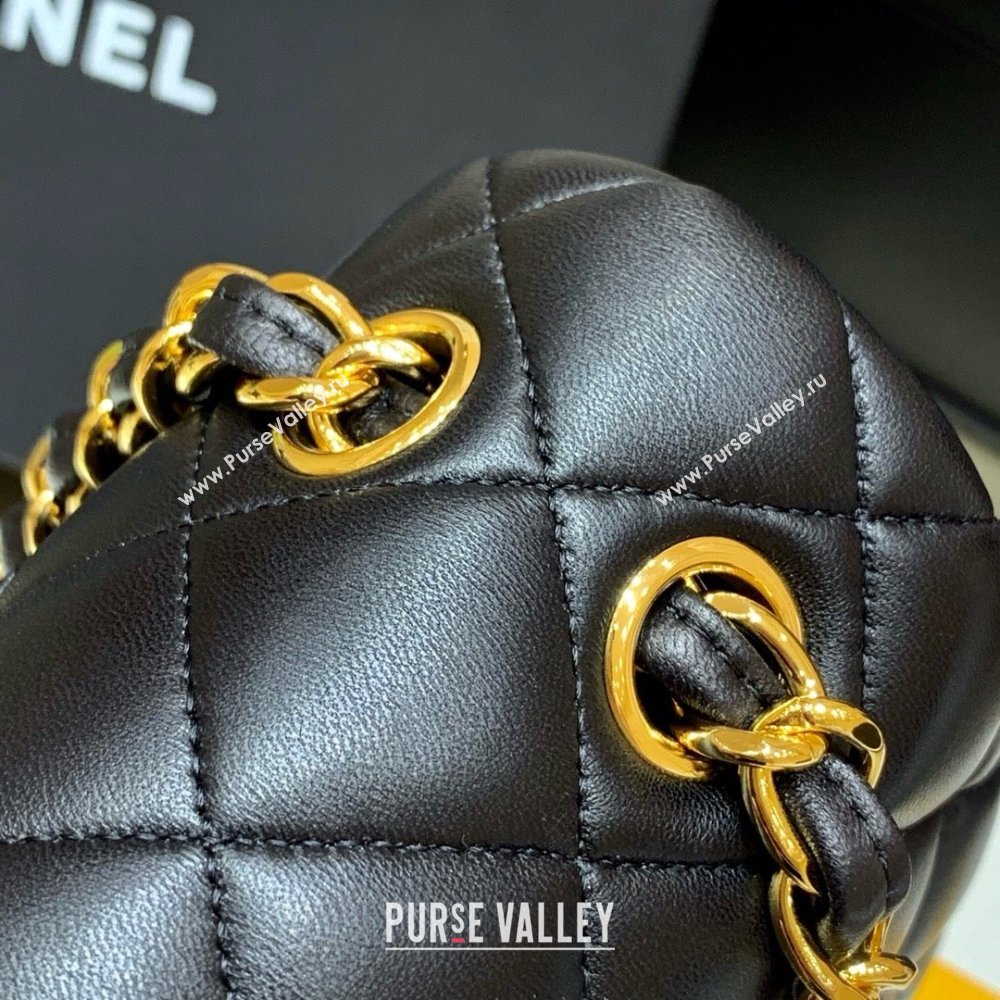 Chanel Original Lambskin Classic Large Flap Bag A58600 Black/Gold 2025 Top Quality (SHUNY-25011103)